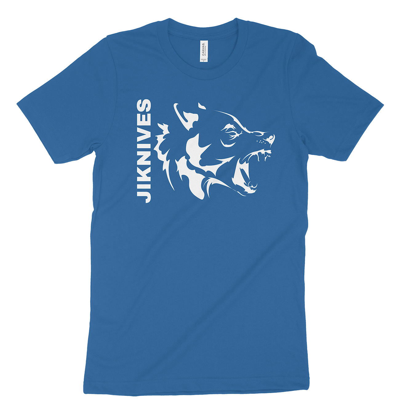 Gnarly Wolf T Shirt Blue