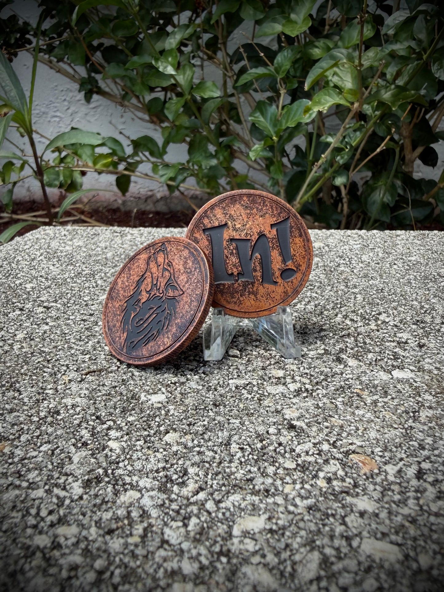 Copper “In!” Coin 40mm